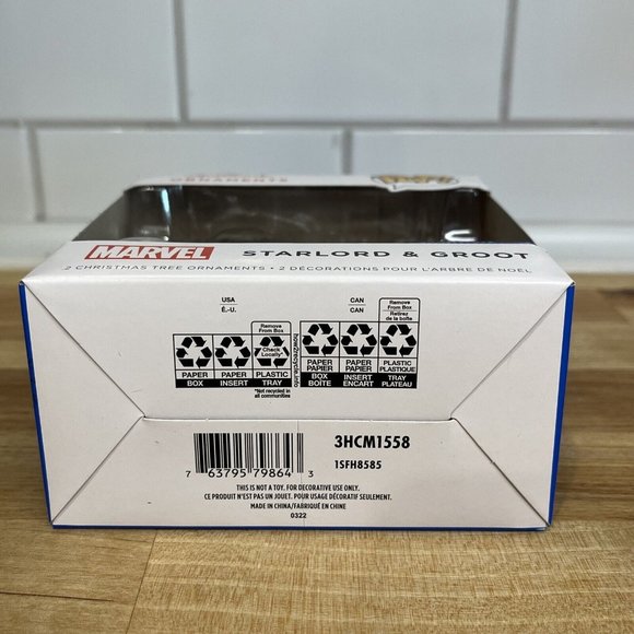 Hallmark Funko Pop! Marvel Starlord & Groot 2022 Ornament Christmas - Picture 6 of 7